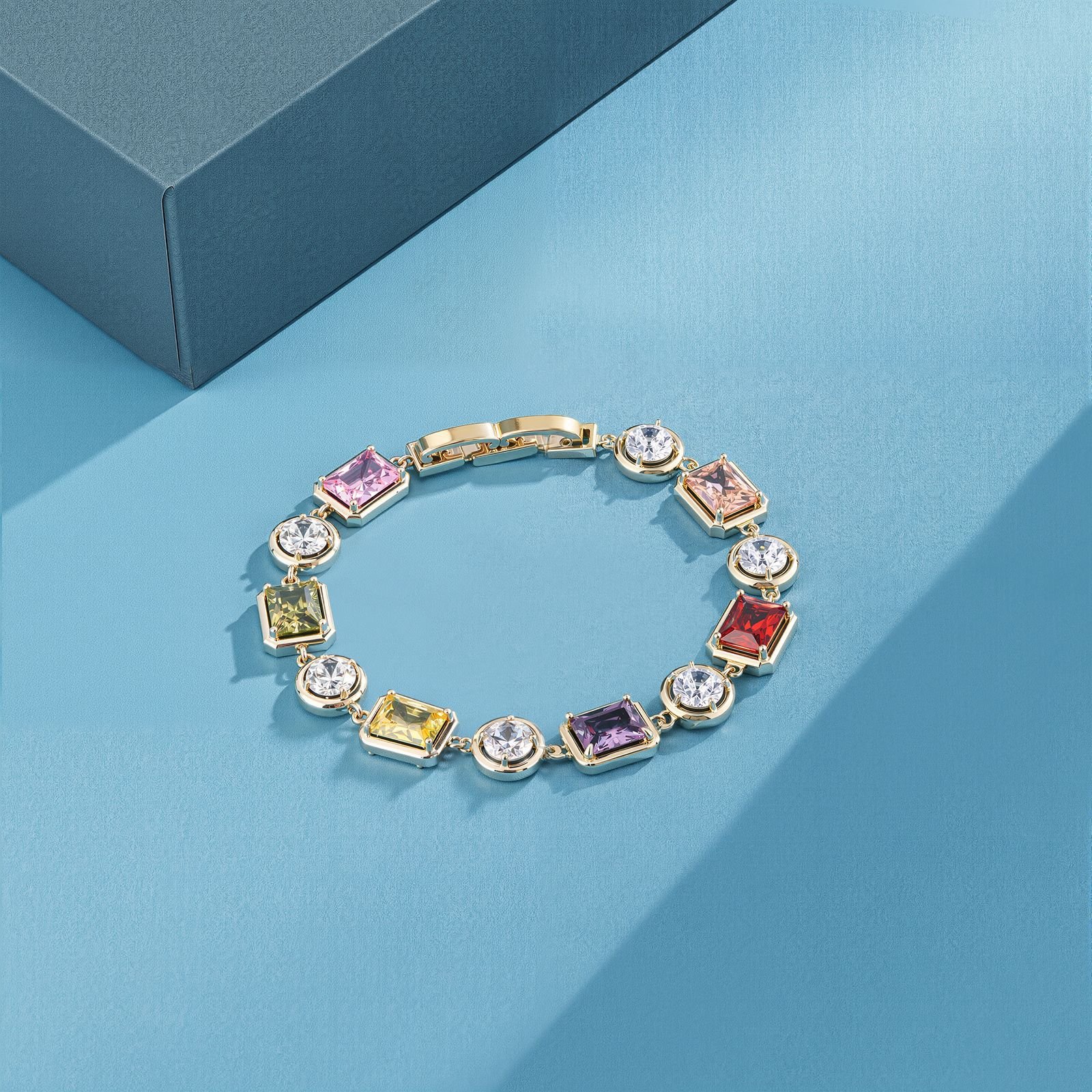 18k gold plated Candy colored Bracelet-Claim in Live